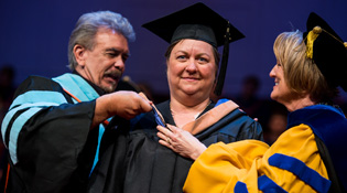 Graduate receiving honors