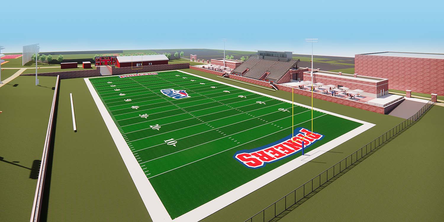 Rendering of Copeland Athletic Complex July 2023