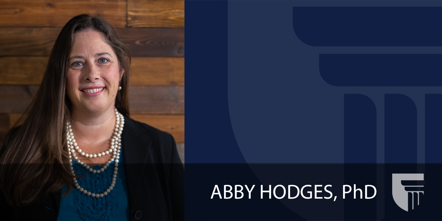 Dr. Abby Hodges, Vice President for Academic Affairs