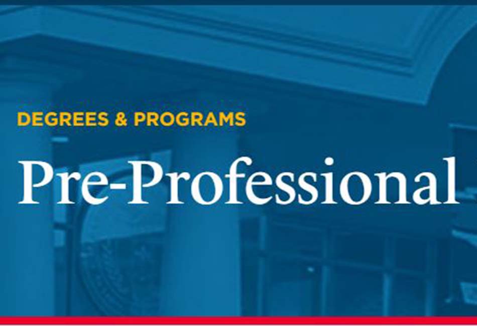 Degrees and programs pre-professional