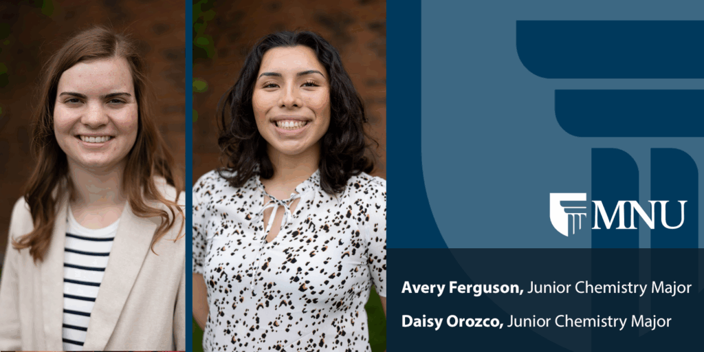 MNU Science Students Avery Ferguson and Daisy Orozco