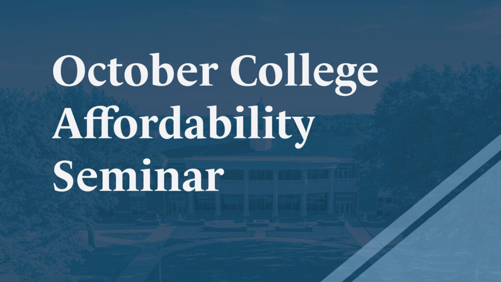 October College Affordability Seminar