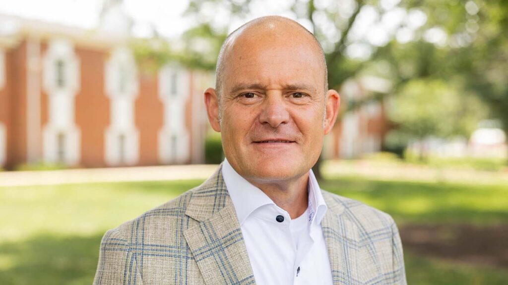 Todd Garrett, vice president of university advancement and athletics on the campus of MNU