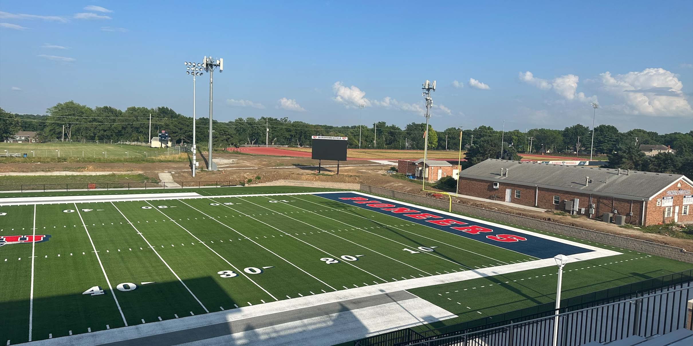 photo of MNU football field under construction
