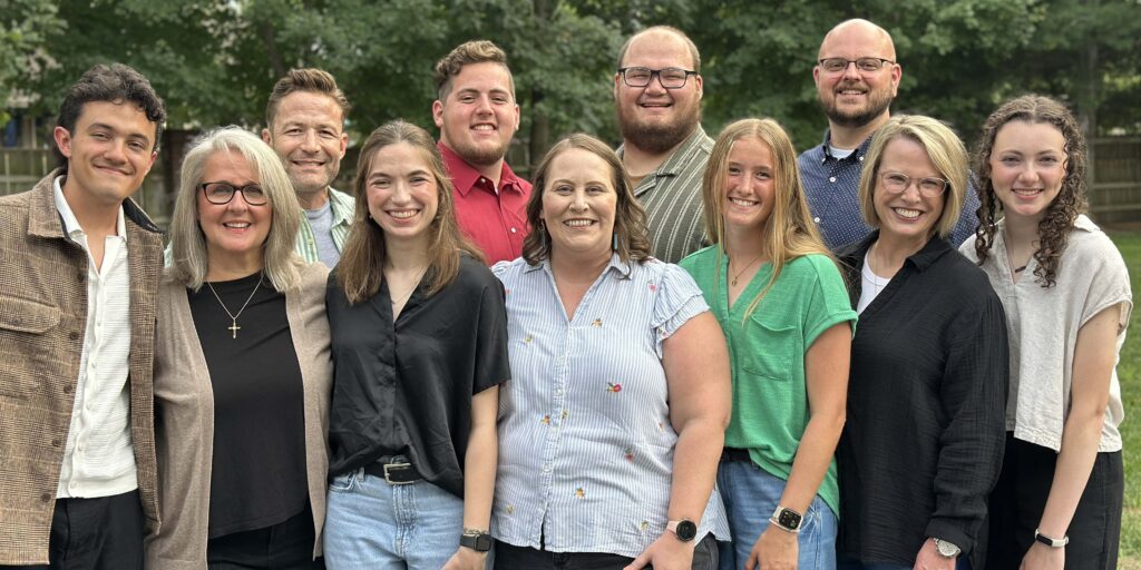 The 11 individuals who make up the spiritual life team at MNU