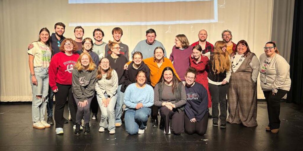 Students from MNU Theatre Council at their 24-Hour Theatre Festival January 11, 2026.