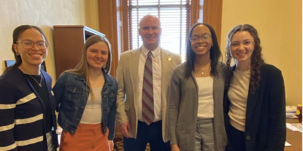 MNU at State Capitol with Kansas Senator Adam Thomas.