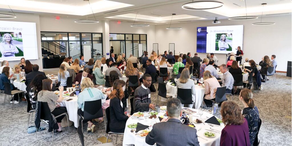 A full room of participants at the 2026 Education Influencers luncheon