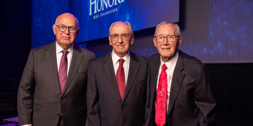 Dr. David Spittal, Dr. Richard Spindle and Dr. Donald Owens each served as president of MNU.