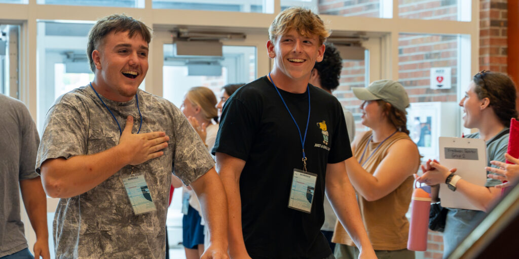 New students enter Bell Center for orientation
