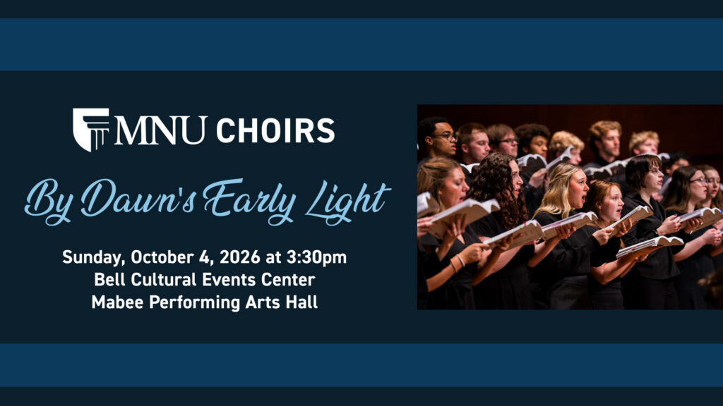 By Dawn's Early Light concert promo, featuring a choir singing